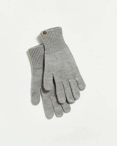 Shop Reid Wool Ribbon Gloves In Grey