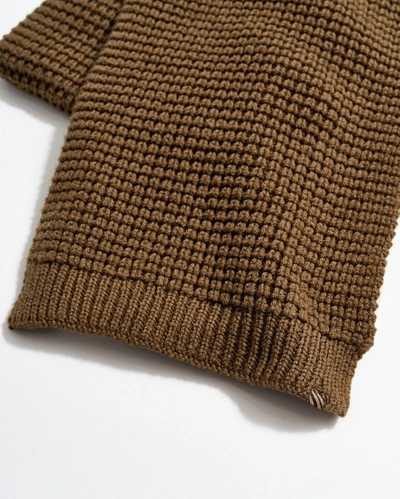 Shop Reid Wool Ribbon Scarf In Dark Olive