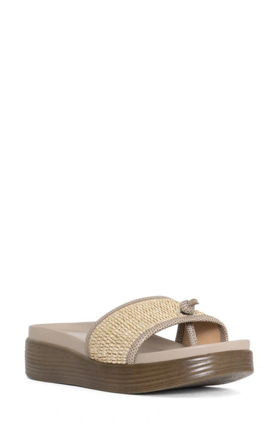 Shop Donald Pliner Farrah Platform Sandal In Taupe-tau