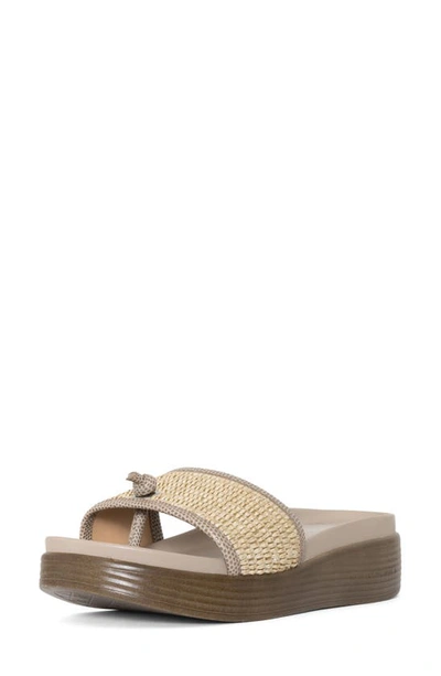 Shop Donald Pliner Farrah Platform Sandal In Taupe-tau