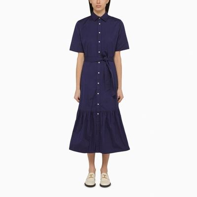 Shop Polo Ralph Lauren | Royal Blue Chemisier Dress With Belt