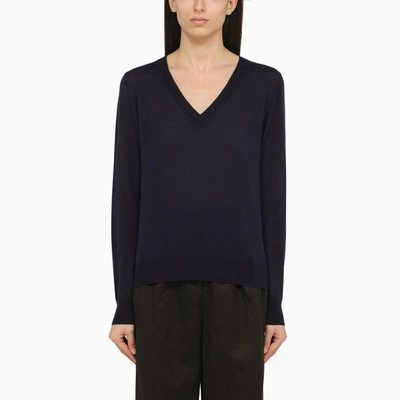 Shop P.a.r.o.s.h Blue Wool And Cashmere Sweater