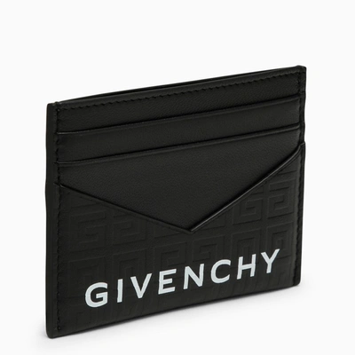 Shop Givenchy Black Leather G-cut Wallet