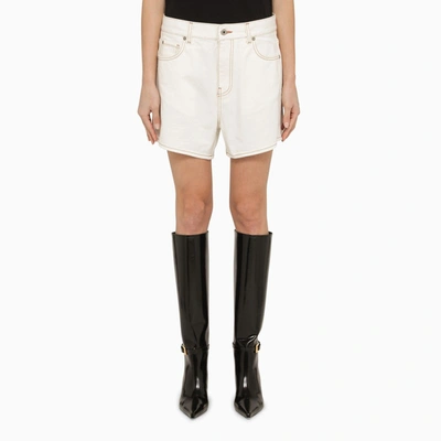 Off-white Vintage White Denim Shorts In White