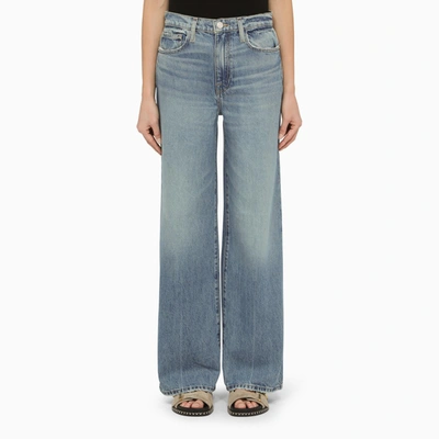 Shop Frame | Blue Denim Le Jane Wide-leg Jeans