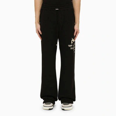 Amiri Logo Printed Drawstring Sweatpants In Black