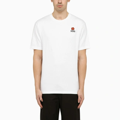 Shop Kenzo | White Crew-neck T-shirt With Logo