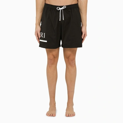 Shop Amiri | Black Swim Shorts With Logo