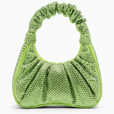 Shop Jw Pei Green Gabbi Handbag With Crystals