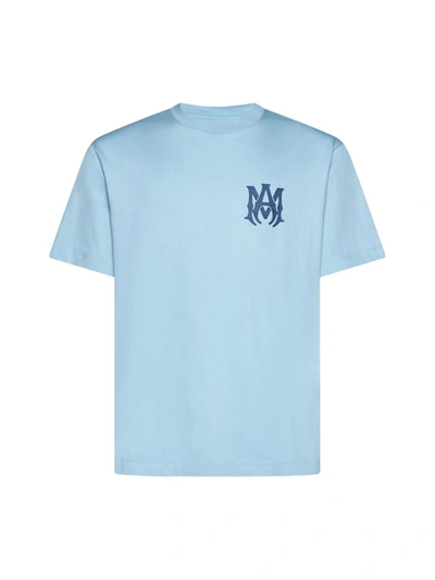 Shop Amiri T-shirts And Polos In Air Blue