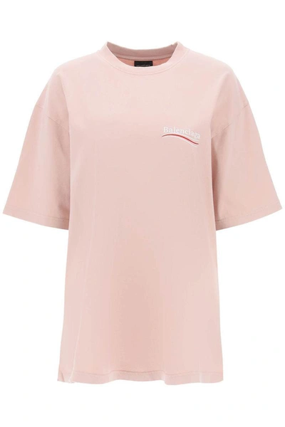 Shop Balenciaga T-shirts & Tops In Pink
