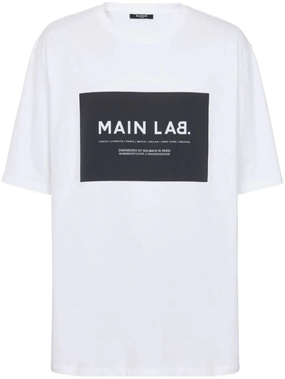Shop Balmain T-shirts & Tops In Blancnoir