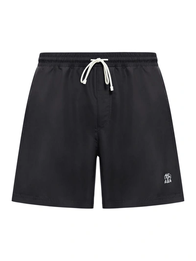 Shop Brunello Cucinelli Swim Shorts Swimwear In Black