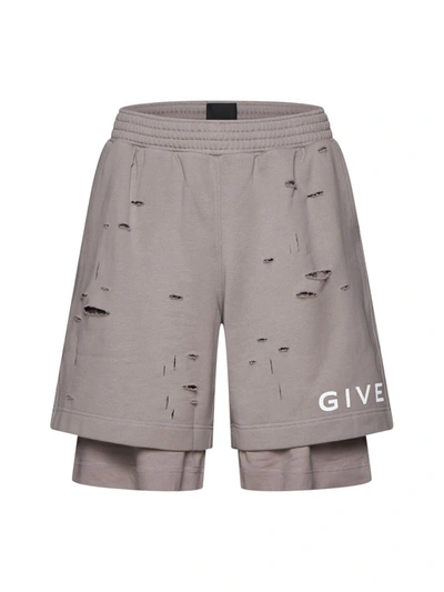 Shop Givenchy Shorts In Beige