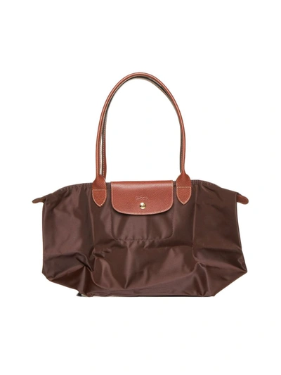 Shop Longchamp Bags In Ebene