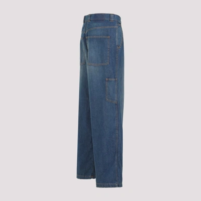 Shop Maison Margiela 5 Pockets Jeans In Blue
