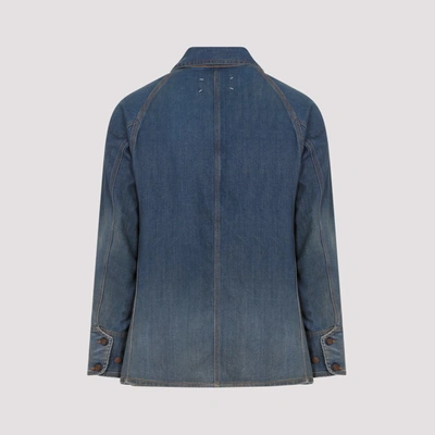 Shop Maison Margiela Cotton Jacket In Blue