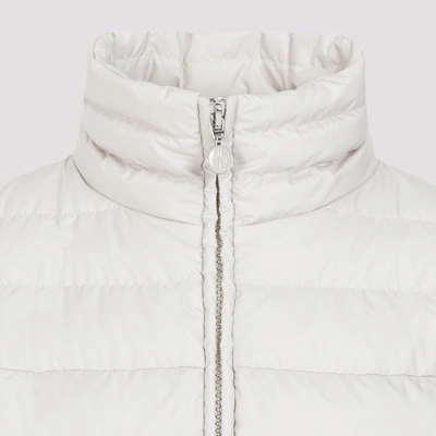 Shop Moncler Abderos Down Jacket Wintercoat In Nude & Neutrals
