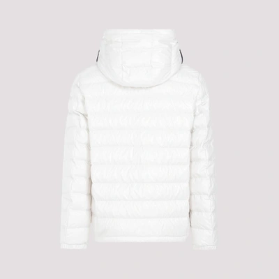 Shop Moncler Cornour Jacket Wintercoat In White