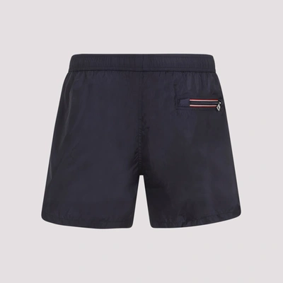 Shop Moncler Swimwear Shorts In Blue
