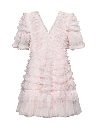 Shop Needle & Thread Needle&thread Dresses In Peony Pink