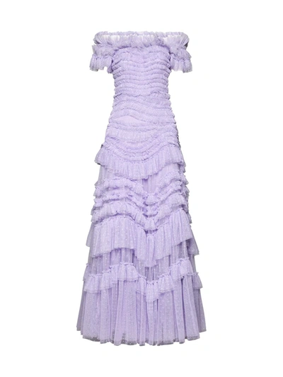 Shop Needle & Thread Needle&thread Dresses In Periwinkle Purple