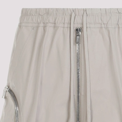 Shop Rick Owens Bauhaus Bela Cotton Poplin Shorts Pants In White
