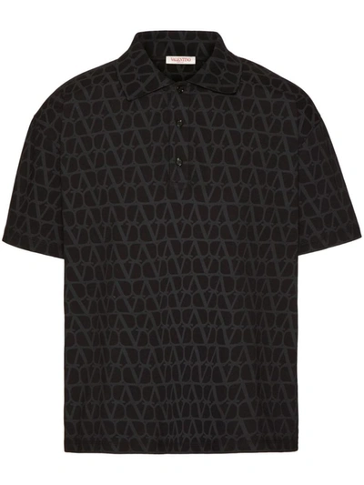 Shop Valentino Garavani T-shirts And Polos In Black