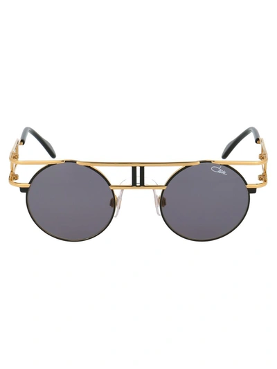 Shop Cazal Sunglasses In 302 Gold Black