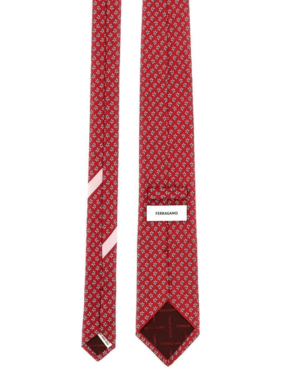 Shop Ferragamo 'api' Tie In Red