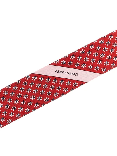 Shop Ferragamo 'api' Tie In Red