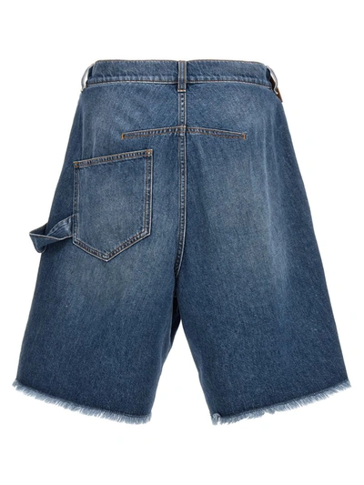 Shop Jw Anderson J.w. Anderson 'twisted Workwear' Bermuda Shorts In Blue