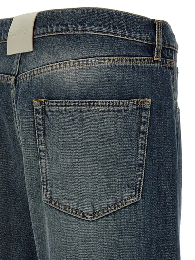 Shop Lanvin 'twisted Leg' Jeans In Blue