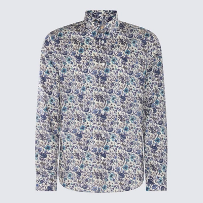 Shop Paul Smith White Multicolour Cotton Shirt