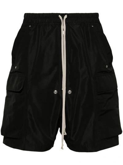 Shop Rick Owens Cargobela Knee-length Shorts In Black