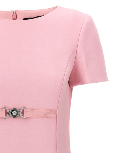 Shop Versace Mini Dress In Pink