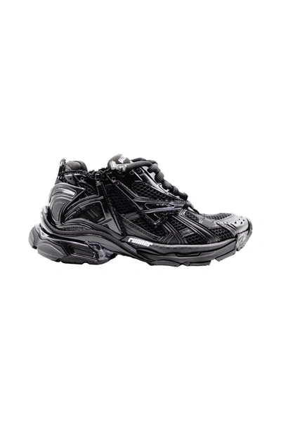 Shop Balenciaga Runner Trainers Shoes In Black