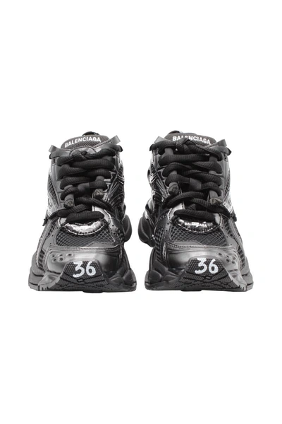 Shop Balenciaga Runner Trainers Shoes In Black