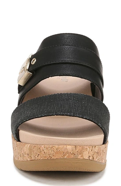 Shop Dr. Scholl's Cali Vibe Platform Wedge Sandal In Black