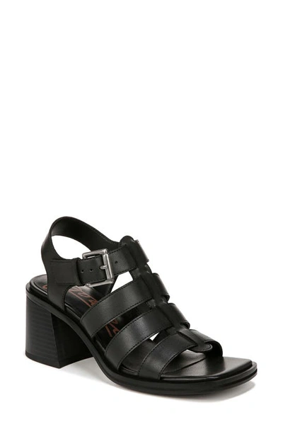 Zodiac Joleen Womens Strappy Faux Leather Block Heel In Black