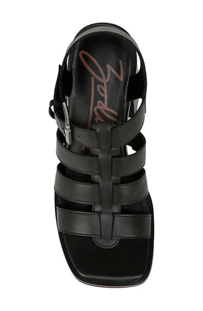Zodiac Joleen Womens Strappy Faux Leather Block Heel In Black