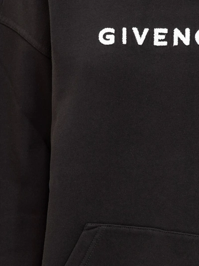 Shop Givenchy Teddy Logo Sweatshirt In Black