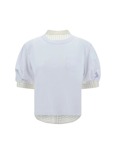 Shop Sacai T-shirts In Off White