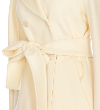 Shop Sportmax Coats In Bianco