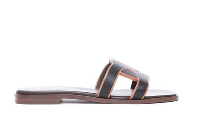 Shop Tod's Sandals In Black