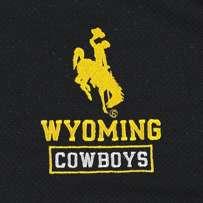 Shop Champion Black Wyoming Cowboys Textured Quarter-zip Jacket
