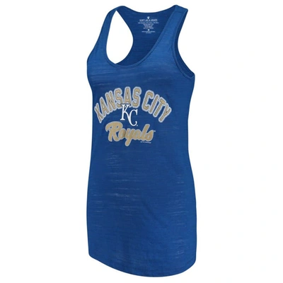 Soft As A Grape Women's Royal Kansas City Royals Multicount Racerback Tank Top In Royal