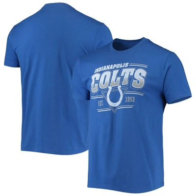 Shop Junk Food Royal Indianapolis Colts Throwback T-shirt
