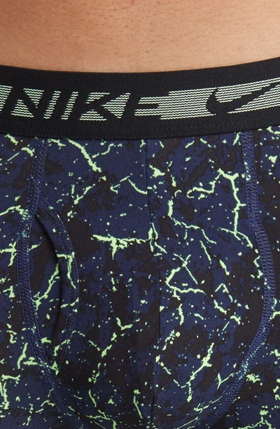 Shop Nike 3-pack Dri-fit Ultra Stretch Micro Boxer Briefs In Crackle Print