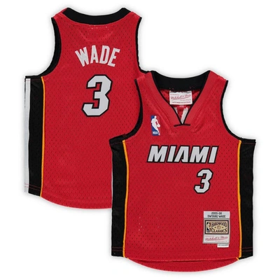 Shop Mitchell & Ness Infant  Dwyane Wade Red Miami Heat 2005/06 Hardwood Classics Player Jersey